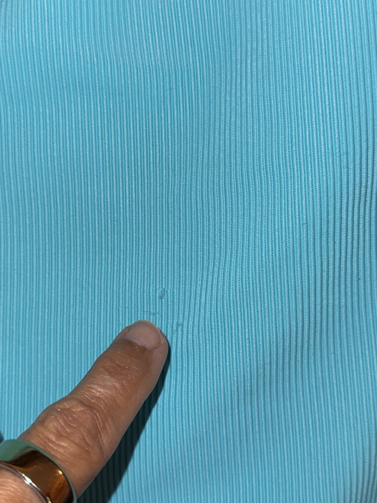Lainsnow Medium M Ribbed One Piece Swimsuit Ocean Isle Aqua — image 6 of 7